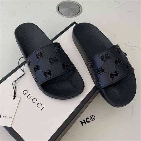 gucci slides fashion women|all black Gucci slides women's.